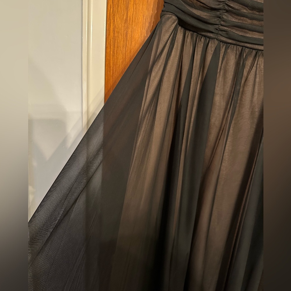 Connected Apparel black/gold dress, size 16. - Picture 4 of 5